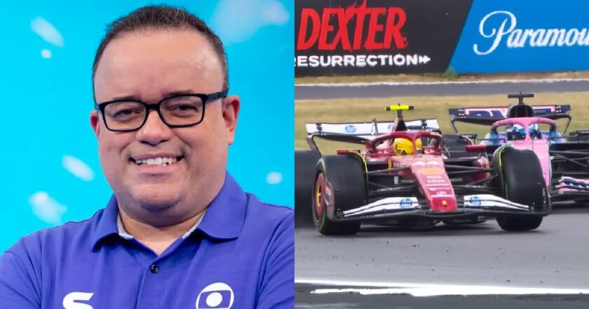 Narrador estreante da Fórmula 1 na Globo responde de maneira afiada a Sergio Mauricio em interação com fã